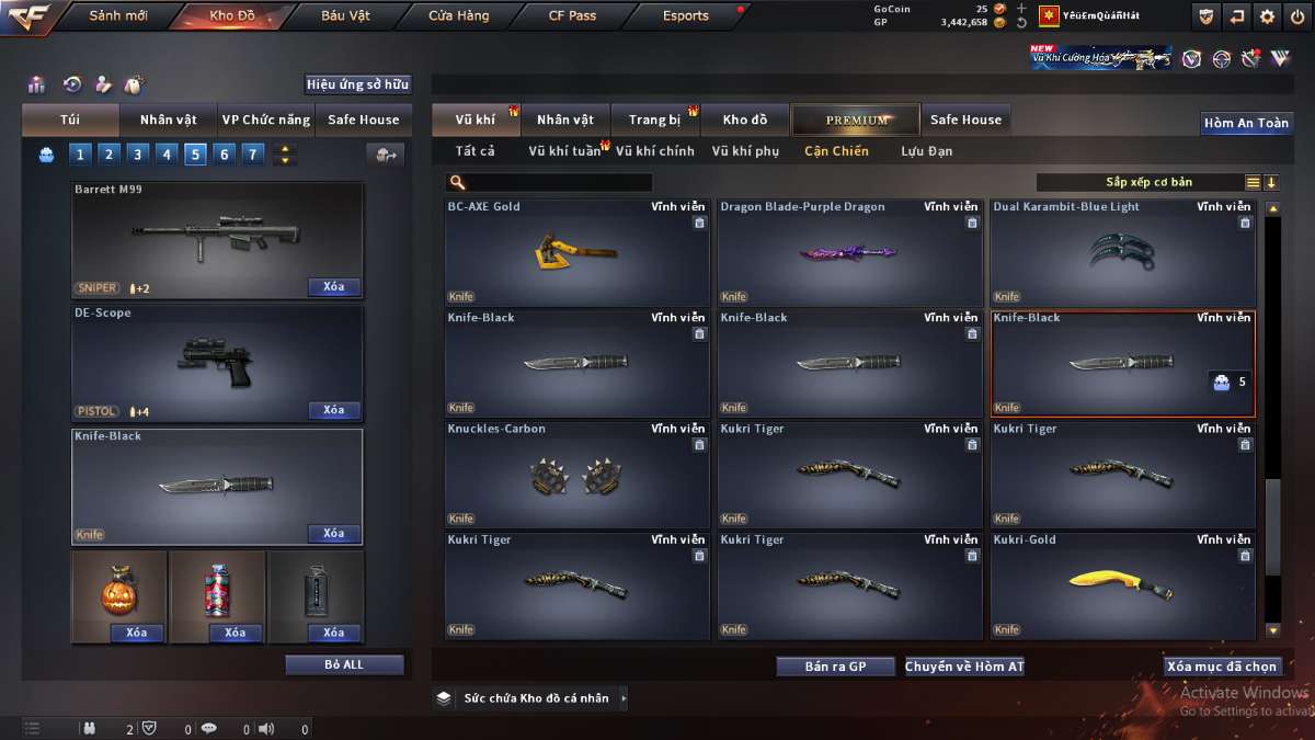 shop acc cf uy tin gia re